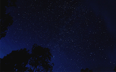 Star filled night sky